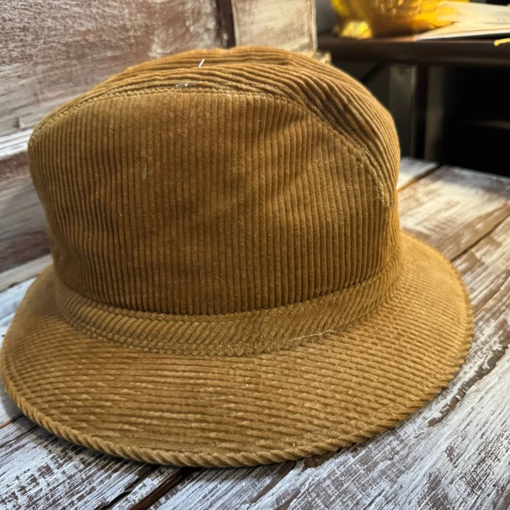 Hopkins Fifth Avenue Brown Corduroy Fedora Hat